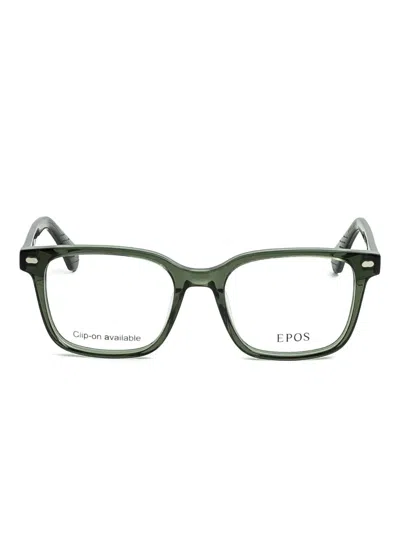 Epos Briggs Square-frame Sunglasses In Green