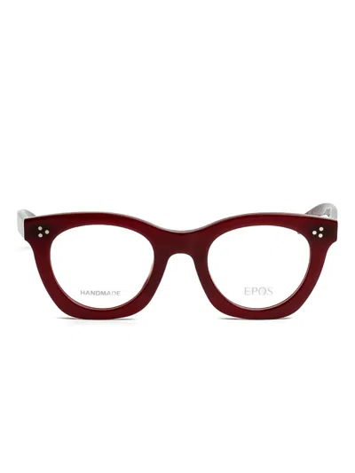 Epos Circe Cat-eye Frame Glasses In Red