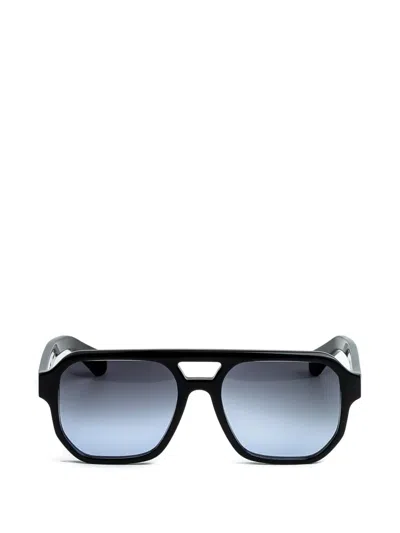 Epos Daven Pilot-frame Sunglasses In Black