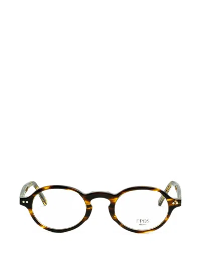 Epos Dymas Tg Tortoiseshell-effect Round-frame Glasses