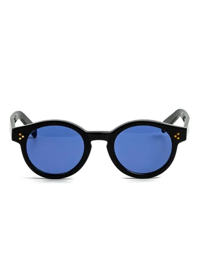 Epos Garret Round-frame Sunglasses In Black
