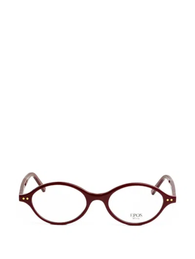 Epos Gilda Bs Round-frame Glasses In Red