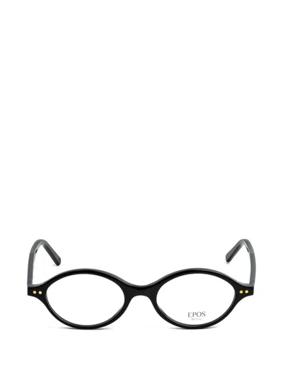 Epos Gilda Oval-frame Glasses In Black