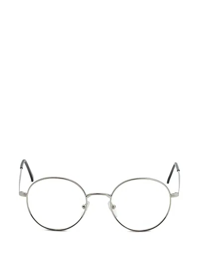 Epos Leonida 2 Round-frame Glasses In Silver