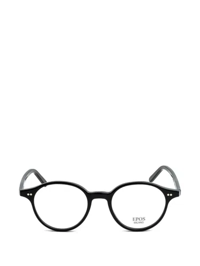 Epos New Pan 2 Round-frame Glasses In Black