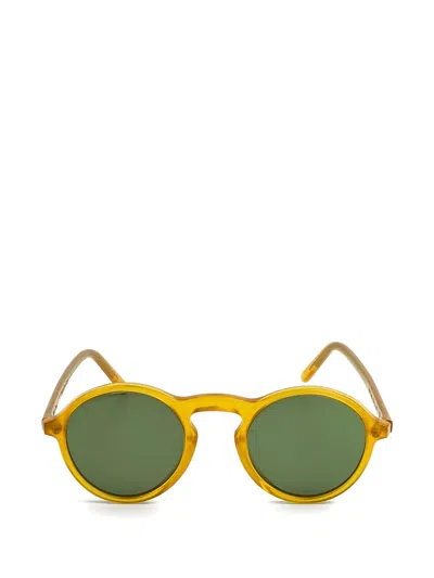 Epos Nyx Round-frame Sunglasses In Yellow
