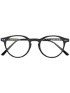 Epos Polished Round-frame Glasses In Schwarz