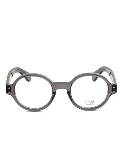 Epos Round-frame Glasses In Gray