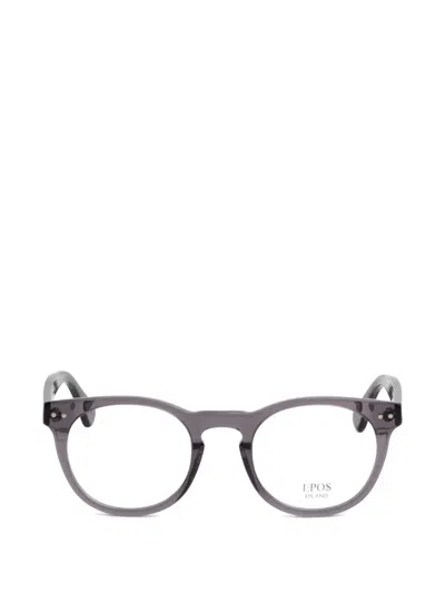 Epos Round-frame Glasses In Gray