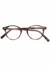 Epos Round Frame Glasses In Nude