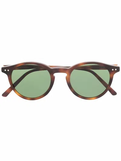 Epos Round Frame Sunglasses In Braun