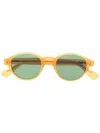 Epos Round Frame Sunglasses In Gelb