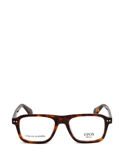 Epos Sam Clip-on Glasses In Brown