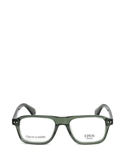 Epos Sam Clip-on Glasses In Green