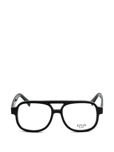 Epos Steno Pilot-frame Glasses In Black