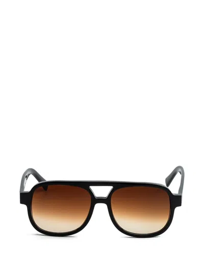 Epos Steno Pilot-frame Sunglasses In Black