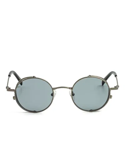 Epos Talib Round-frame Metal Sunglasses In Silver