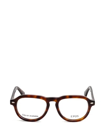 Epos Valor Clip-on Glasses In Brown