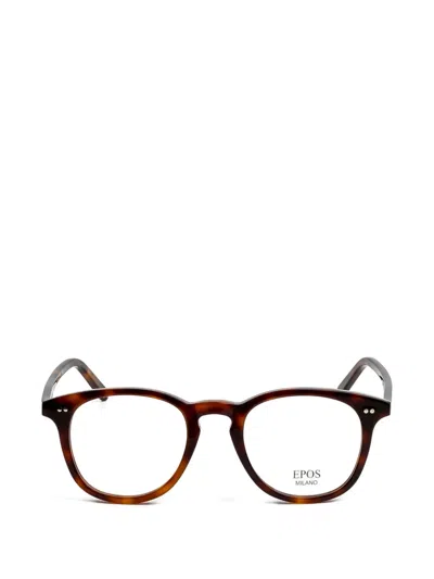 Epos Zeus 2 Round-frame Glasses In Brown
