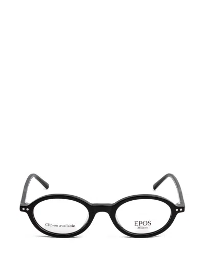Epos Zoe Round-frame Glasses In Black