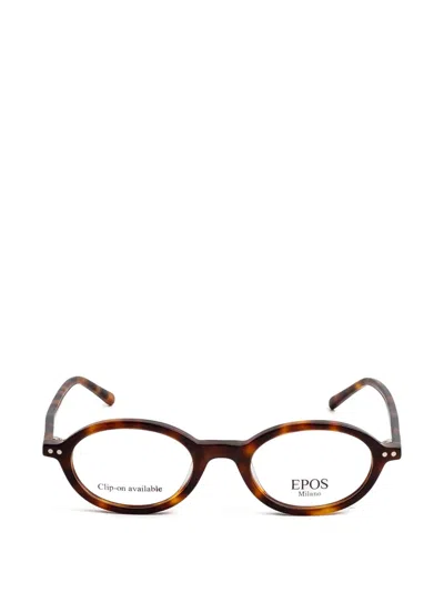 Epos Zoe Tortoiseshell-effect Glasses In Brown