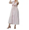 Epretty Gingham Dress In Pink In Pink