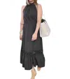 Epretty Midi Dress In Black In Black