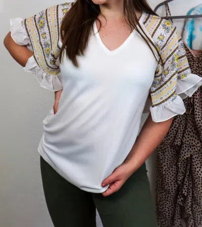 Epretty Sienna Top In White In Multi