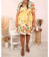 Epretty Sunshine Curvy Dress In Yellow In Yellow
