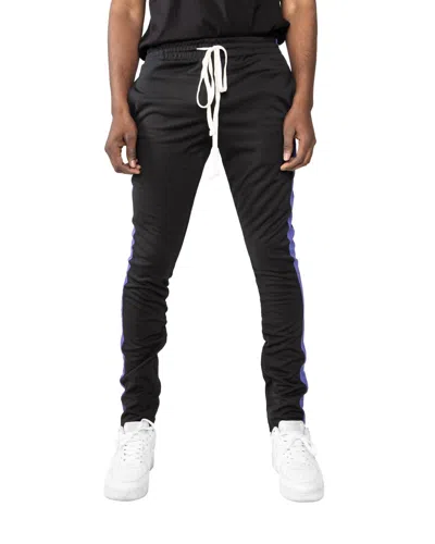 Eptm Men's Track Pant In Black/purple