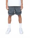 Eptm Mohair Basketball Shorts In Charcoal In Multi
