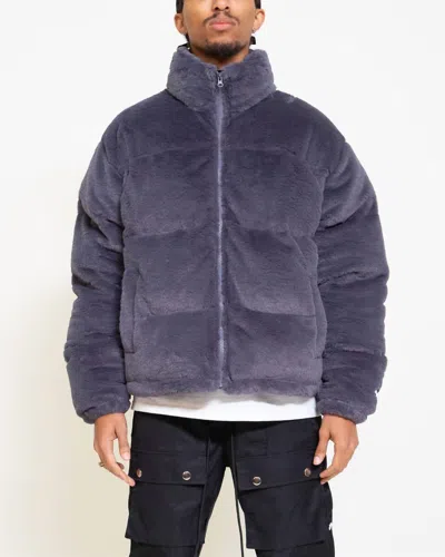 Eptm Subzero Puffer Jacket In Grey In Purple