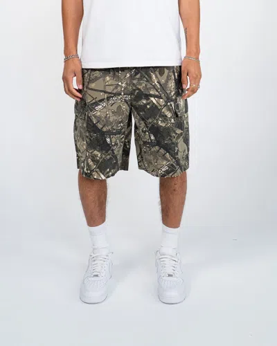 Eptm Surge Cargo Shorts Hunter Camo In Green