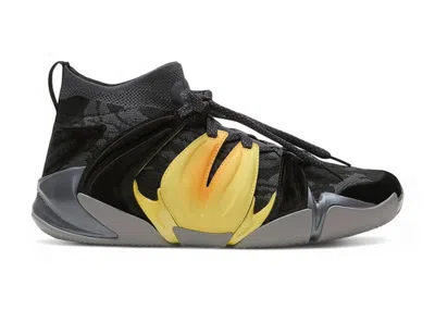 Pre-owned Eqlz Men's  360 The Hidden Gem Sneakers In Black/sunglow