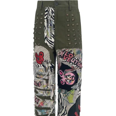 Equalshuman Army Trouser Toxic Jake Collaboration In Green