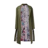 Equalshuman Red / Green Men's Army Green Splattered Blazer In Red/green