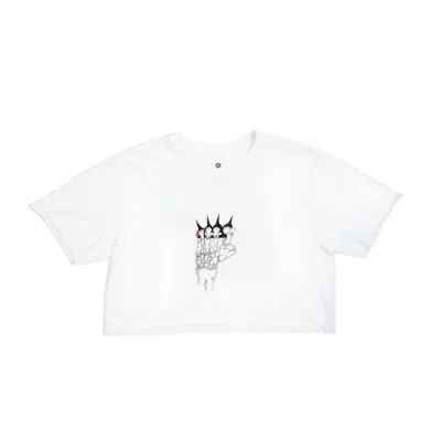 Equalshuman Women's Don't Mess With Me Organic Tee - White