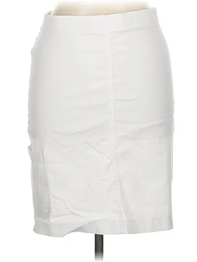 Pre-owned Equestrian Casual Skirt In White
