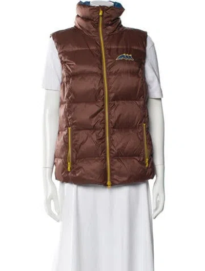 Pre-owned Equiline Nylon Vest In Brown