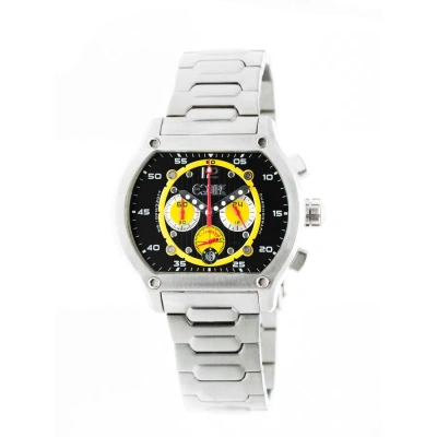 Equipe Dash Chronograph Black Dial Stainless Steel Men's Watch E708 In White