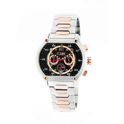 Equipe Dash Chronograph Black Dial Two-tone Men's Watch E701 In Multi