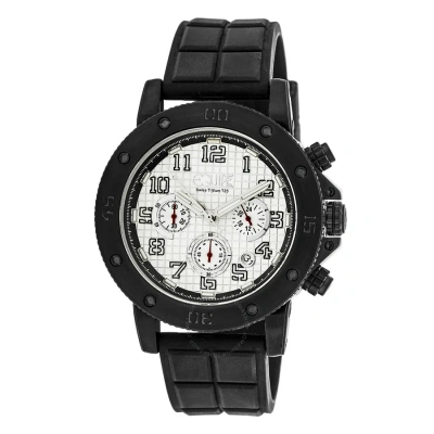 Equipe Tritium Arciform Chronograph Silver Dial Men's Watch Et412 In Black