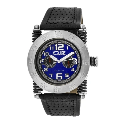 Equipe Tritium Coil Blue Dial Men's Watch Et107 In Black