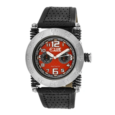 Equipe Tritium Coil Red Dial Men's Watch Et106 In Black