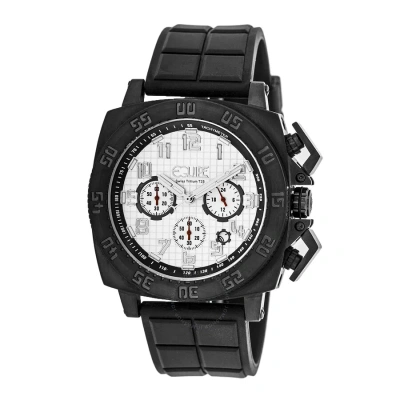 Equipe Tritium Push Chronograph White Dial Men's Watch Et303 In Black