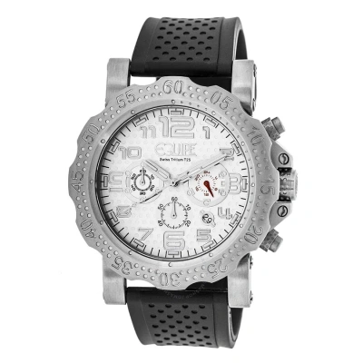 Equipe Tritium Rivet Chronograph White Dial Men's Watch Et201 In Black