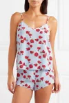 Equipment Alexy Floral Slip On Silk Pajamas Set In Multi In Multi