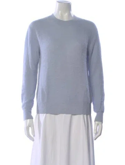 Pre-owned Equipment Alpaca Crew Neck Sweater In Blue