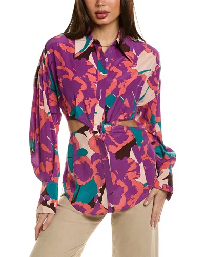 Equipment Alya Silk Shirt In Purple