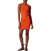 Equipment Andree Pointelle Stitch Sleeveless Sweater Dress In Nasturtium